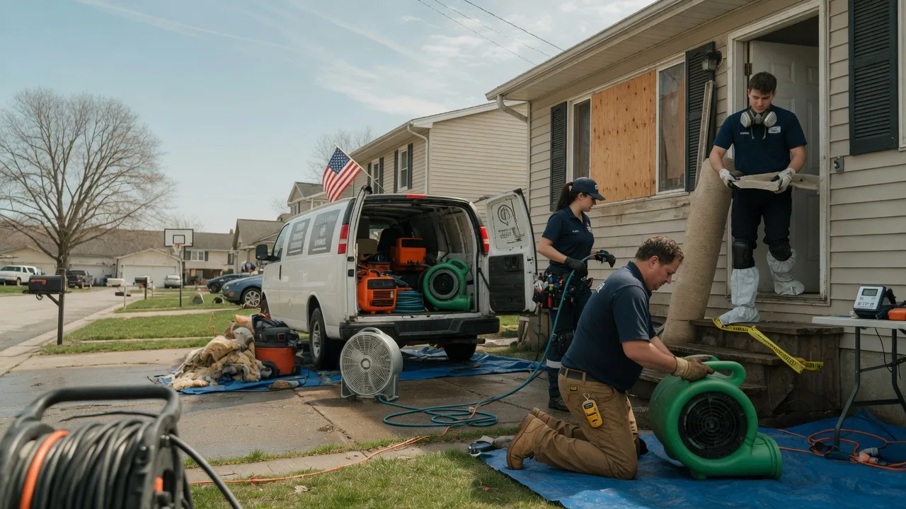 Water Damage Restoration in Trafalgar, IN near me